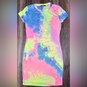 [SOLD] SHEIN EZwear Tie-Dye Bodycon Mini Dress